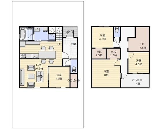 羽犬塚駅 徒歩39分 1-2階の物件間取画像